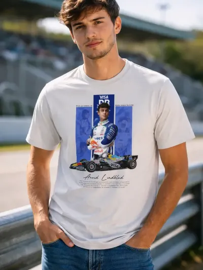 Remera: F1 2026 Arvid Linblad Vcarb Memoestampados