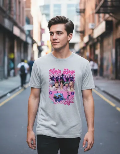 D_809118-MLU109211846101_032026-O.jpg Remera: Kpopdh Saja Boys 01 Memoestampados