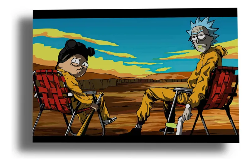 Cuadro Breaking Bad 547 40x53 Lienzo Memoestampados