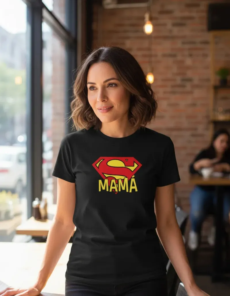 Remera: Super Mamá 02 Memoestampados