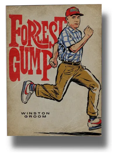 Cuadro 658 Forrest Gump 50x70 Mdf Memoestampados