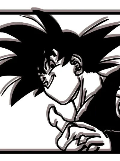 Cuadro Dbz Goku 10 Calado Memo Estampados