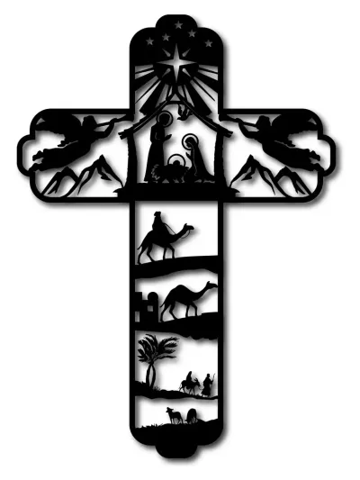Cuadro Jesus Cristo Cruz 03 Calado 39x29cm Memo Estampados