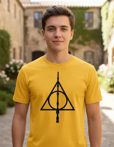 Remera: Harry Potter Reliquias Memoestampado