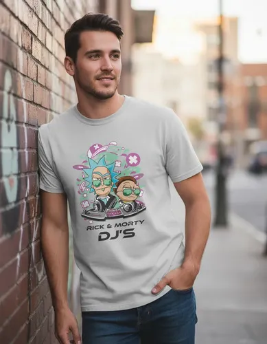 D_843695-MLU110147703265_042026-O.jpg Remera: Rick _ Morty Djs Memoestampados
