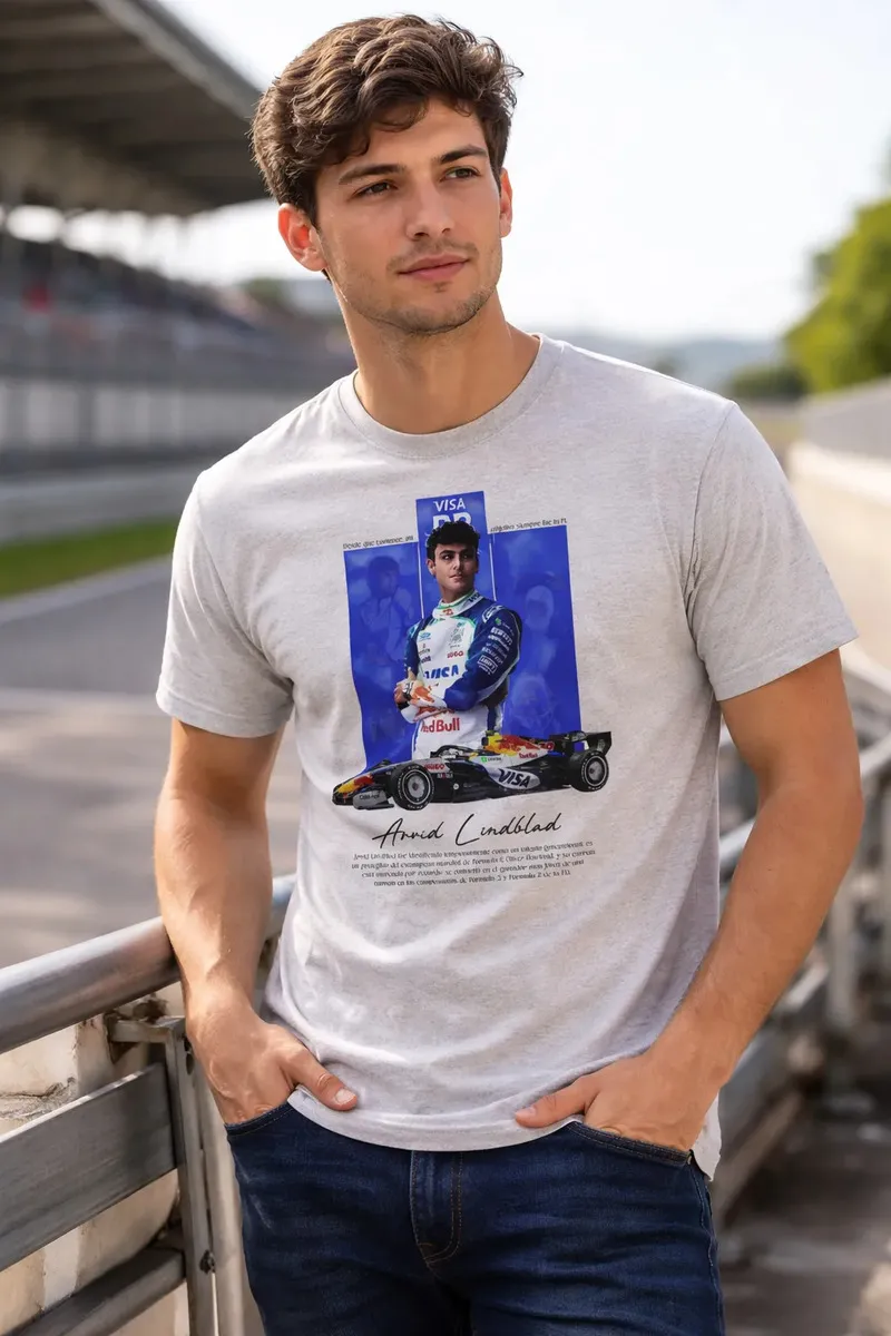 Remera: F1 2026 Arvid Linblad Vcarb Memoestampados