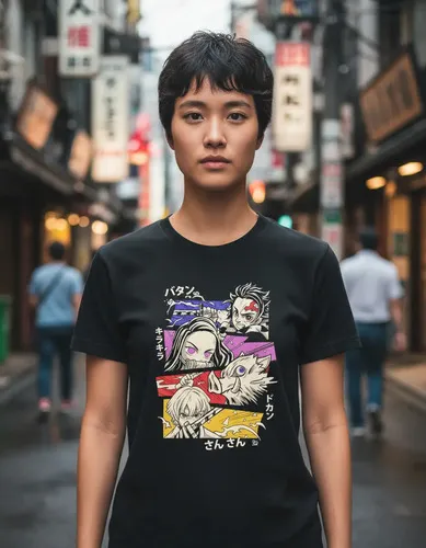 D_844450-MLU93864158686_102025-O.jpg Remera: Demon Slayer Letras Memoestampados