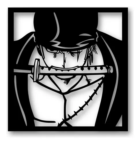 D_854023-MLU81857323822_012025-O.jpg Cuadro One Piece Roronoa Zoro Calado Memo Estampados
