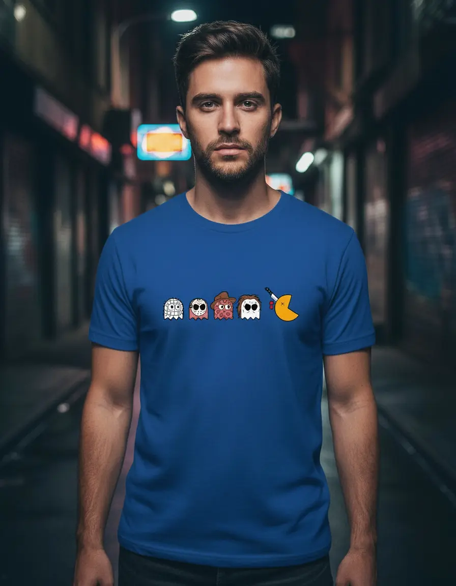 D_858924-MLU100873782415_122025-O.jpg Remera: Pac-man Hallowen Memoestampados