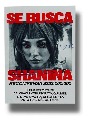 Cuadro 629 María Becerra Shanina 40x30 Mdf Memoestampados