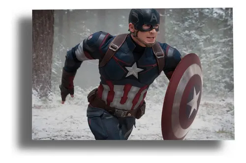 D_860195-MLU80230891629_102024-O.jpg Cuadro 214 Capitan America Avenger 30x40 Mdf Memoestampados