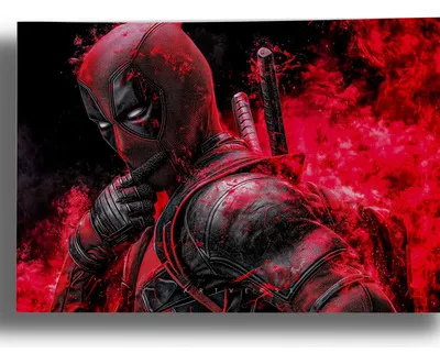Cuadro Deadpool 854 70x100 Mdf Memoestampados
