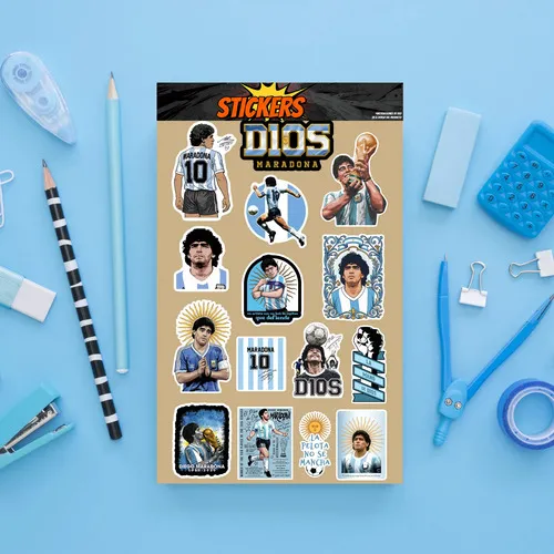 D_870932-MLU111344722604_052026-O.jpg Pack Pegotines Stickers Maradona Memoestampados