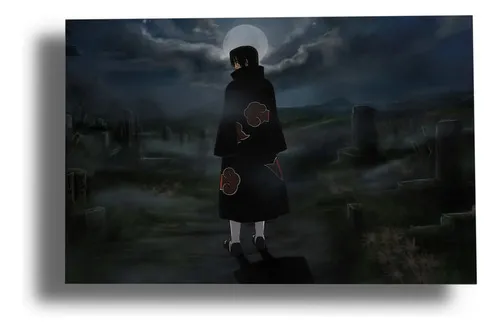 Cuadro Naruto, Itachi Uchiha 13 50x70 Mdf Memoestampados