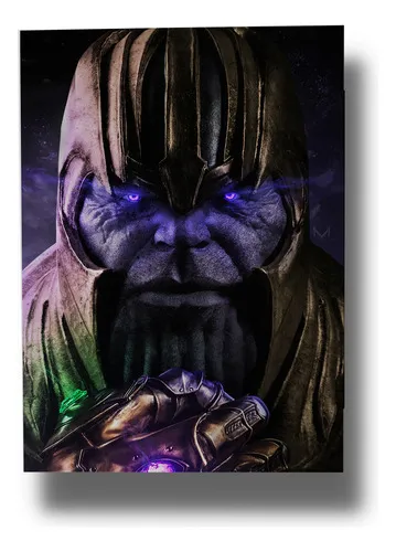 Cuadro Avengers Infinite Thanos 71 30x40 Mdf Memoestampados