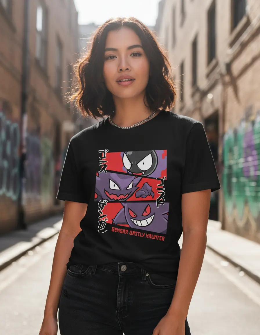 D_876597-MLU97853227453_112025-O.jpg Remera: Gengar Gastly Haunter Evolucion
