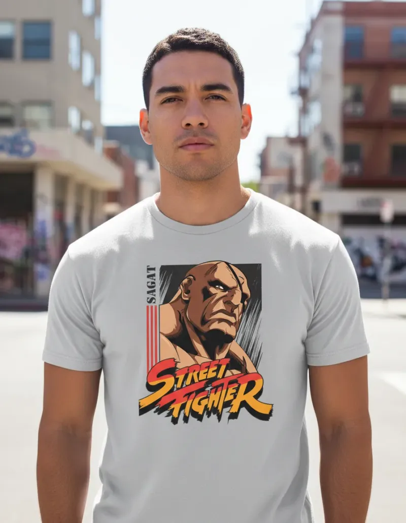 Remera: Sagat Street Fighter Memoestampados