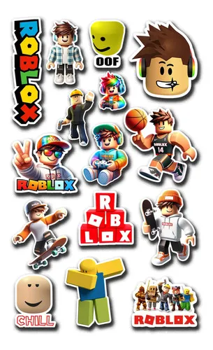 Pack Pegotines Stickers Roblox Memoestampados