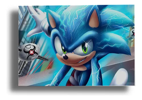 D_880679-MLU77383005079_072024-O.jpg Cuadro Sonic The Hedgehog 172 30x40 Mdf Memoestampados