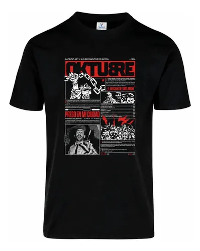 Remera: Indio Solari Oktubre 01 Memoestampados