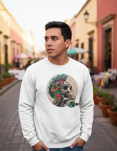 Buzo Craneo Arte Azteca Memoestampados