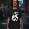 Remera: Living In Hell Memoestampados