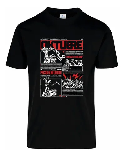 Remera: Indio Solari Oktubre 02 Memoestampados