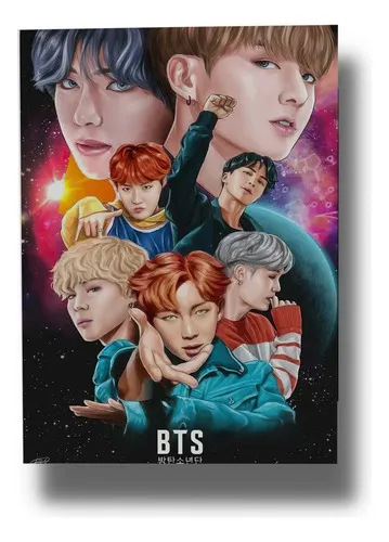 Cuadro Bts 619 40x30 Mdf Memoestampados