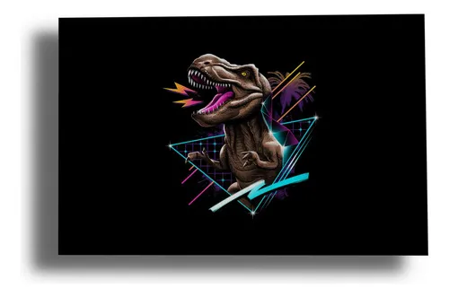 Cuadro Dinosaur Fantasy Rex 359 40x53 Mdf Memoestampados