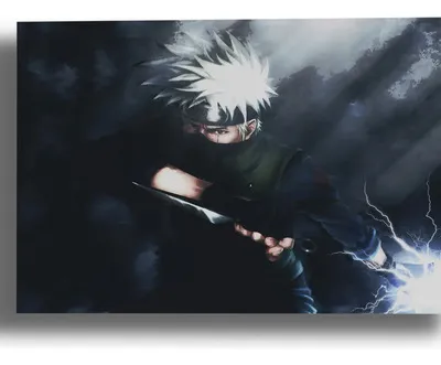 Cuadro Kakashi Hatake Naruto 587 40x30 Mdf Memoestampados