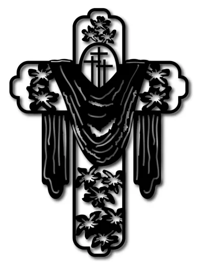 Cuadro Jesus Cristo Cruz 01 Calado 39x29cm Memo Estampados