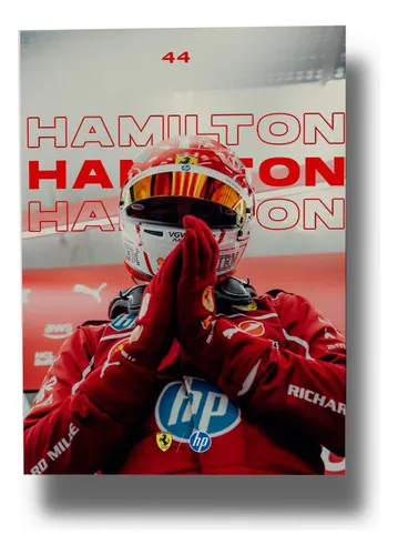 D_907190-MLU109286679465_032026-O.jpg Cuadro Lewis Hamilton F1 792 40x53 Mdf Memoestampados