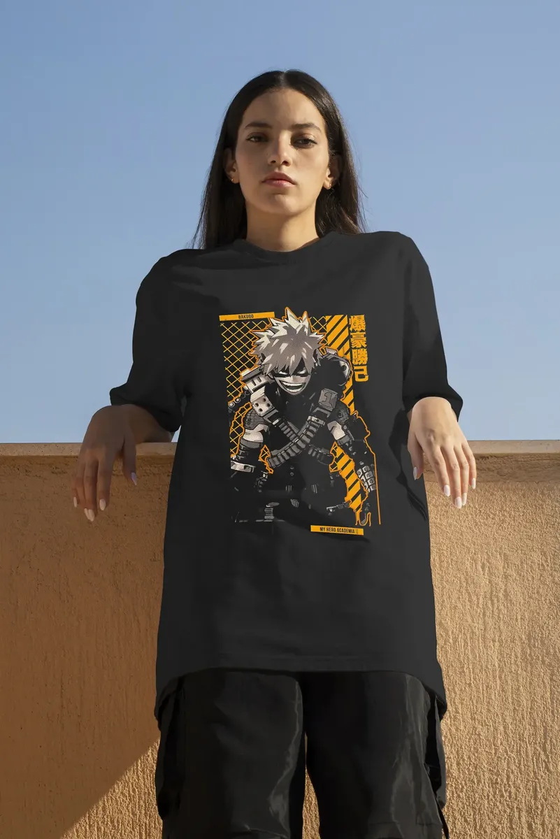 Remera: Bakugo My Hero Academy Memoestampados Remera: Bakugo My Hero Academy