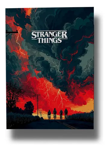 Cuadro Stranger Things 638 50x70 Mdf Memoestampados