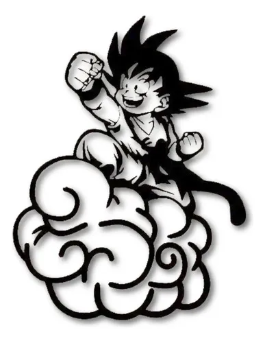 Cuadro Goku Nube Calado Memo Estampados