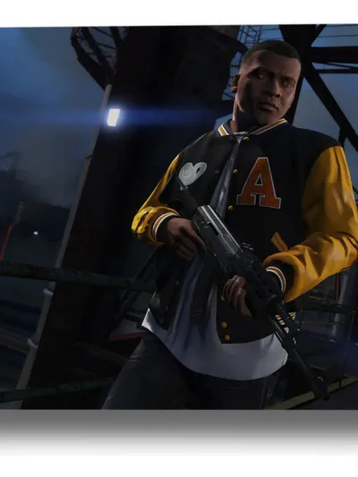 Cuadro Gta Five V 582 70x100 Lienzo Memoestampados