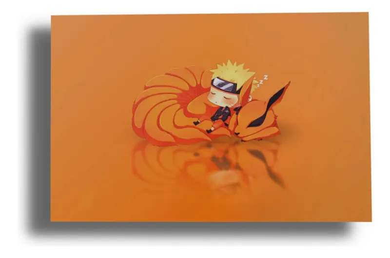 Cuadro Naruto, Anime, Kurama 42 70x100 Mdf Memoestampados