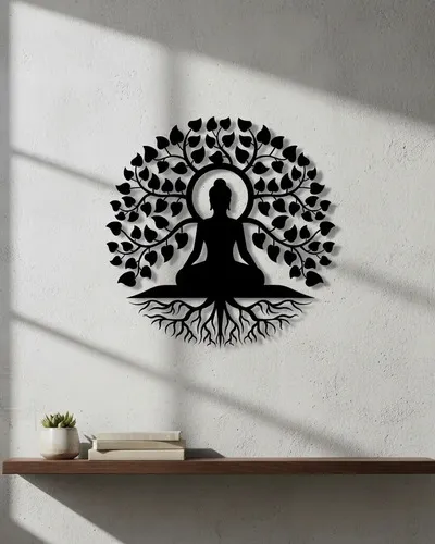 Cuadro Mujer Meditando Calado Memo Estampados