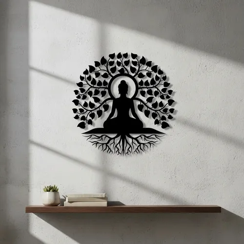 Cuadro Mujer Meditando Calado Memo Estampados