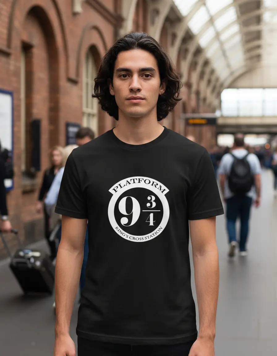 D_929692-MLU93643951076_102025-O.jpg Remera: Harry Potter Plataforma 9 3/4