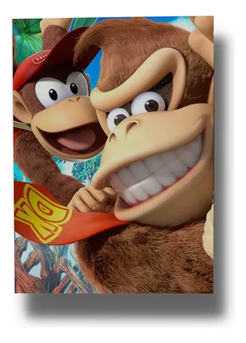 Cuadro Donkey Kong 889 50x70 Mdf Memoestampados