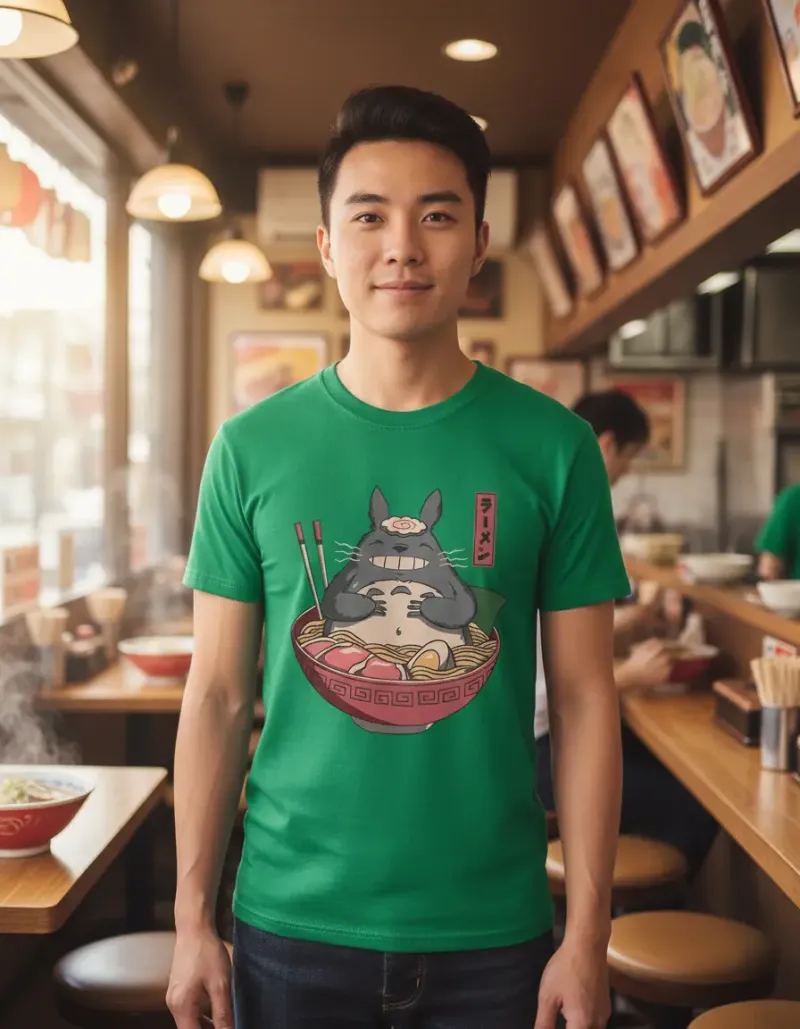 Remera: Totoro Ramen Memoestampados