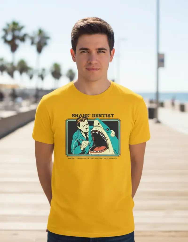 Remera: Shark Dentist Memoestampados