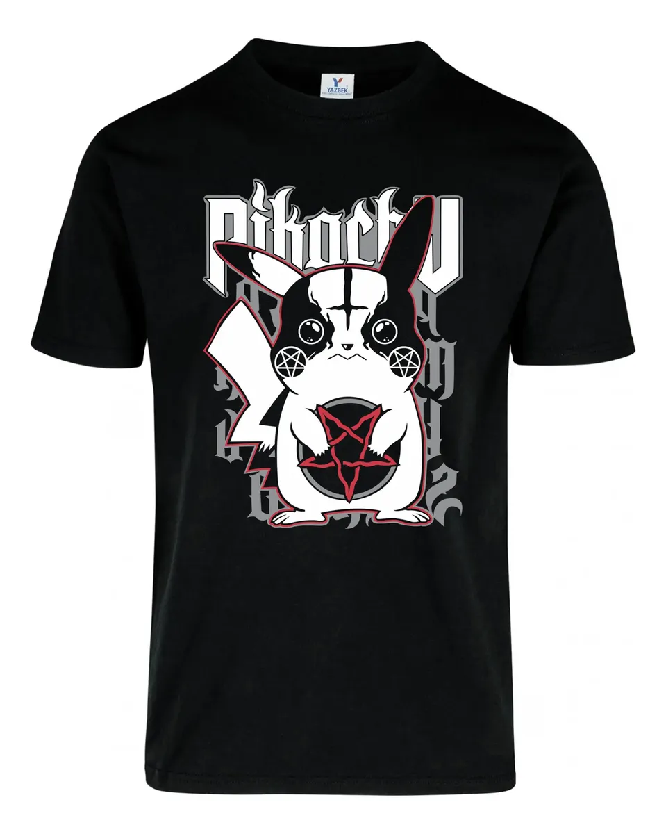 Remera: Picachu Heavy Metal Memoestampados