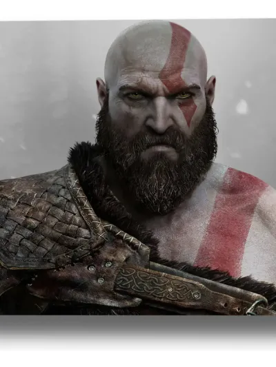 Cuadro Kratos Dios Guerra 590 50x70mdf Memoestampados