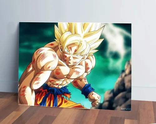 Cuadro Dragon Ball Z Goku 523 40x53 Mdf Memoestampados