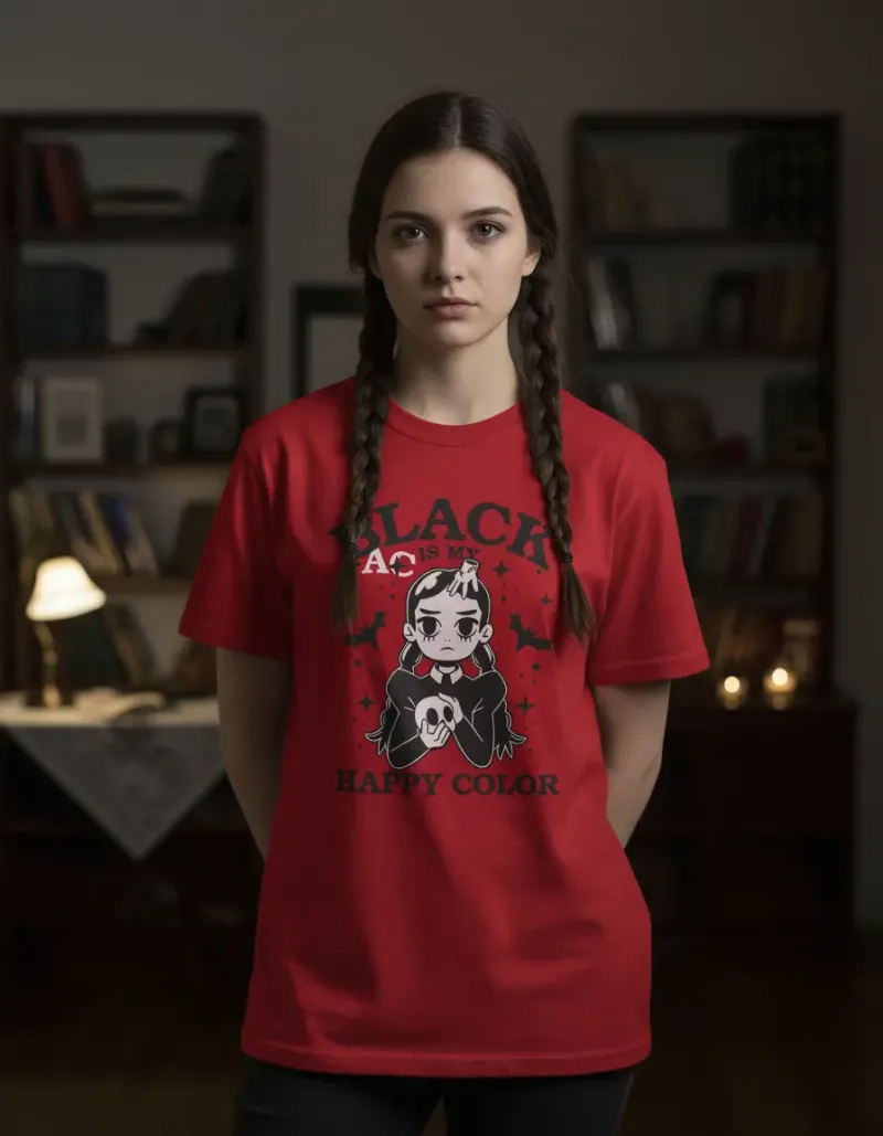 Remera: Black Is My Happy Color Memoestampados