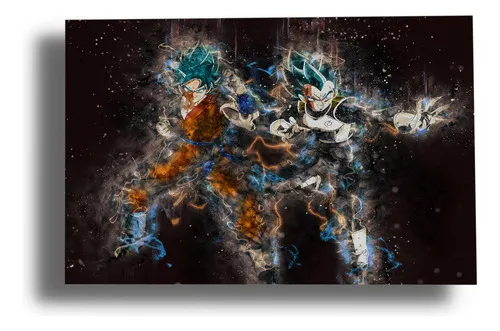 D_948835-MLU80246588151_102024-O.jpg Cuadro Dragon Ball Z Goku 363 50x70 Lienzo Memoestampados
