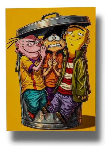 Cuadro Ed, Edd Y Eddy 834 70x100 Mdf Memoestampados