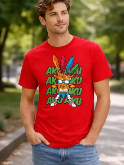 Remera: Aku Aku Chras Bandicot Memoestampados